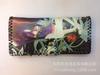 Billetera hecha a mano bolso de mano para mujer estampado nuevo PU tarjetero caricatura estilo étnico billetera floral