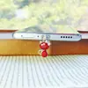 Tampa de Poeira Universal para Interface Tipo-C, Corrente de Celular com Pingente Fofo Feito à Mão com Plug de Furo DIY