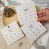 Aretes de resina con pasador de plata S925, frescos y sencillos para mujer, adecuados para transmisiones en vivo, aretes dulces para estudiantes, juego de aretes versátil y moderno.