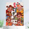 DIY pintura digital a óleo fábrica direta atacado God of Wealth Series barraca pintura acrílica pintura decorativa decoração set z geração cabelo