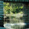 Pared de Fuente de Agua para Exteriores, Lluvia Artificial, Pared de Cables, Escultura de Cortina de Agua con Cable de Fibra Óptica, Paisaje de Cortina de Agua, Pared de Cortina de Agua, Decoración de Interiores