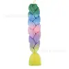 Fibra química de tres colores, cuatro colores, cinco colores, degradado, seda de alta temperatura, trenza grande, trenza jumbo, trenza burbuja, material para trenzas de cabello