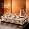 Conjunto de Copos de Cristal para Licor Modelo Novo 2026, Copos Pequenos de Licor 0,1kg, Conjunto Dispensador Pessoal de Licor, Utensílios para Beber Shochu