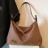Bolsa Grande de Grande Capacidade Estilo Preguiçoso para Mulheres 2025 Nova de Inverno Retrô Versátil Bolsa de Ombro de Alta Qualidade Bolsa Tote para o Dia a Dia