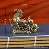 Adornos Retro de Latón Caballo de Guerra que Genera Dinero Nuevo 2026 Caballo del Zodiaco Hogar Sala de Estar Oficina Año del Caballo Adornos de Escritorio