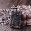 Pendente natural de obsidiana de gelo genuína pingente de escultura Guan Gong saia Guan Gong gelo Yao Ketang fabricantes atacado