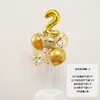 Decoraciones de Globos Flotantes de Mesa y Piso con Tema de Cumpleaños Feliz Cumpleaños para la Fiesta de Primer Cumpleaños de Niños, Decoraciones Brillantes