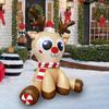 Nuevo inflable navideño transfronterizo, ciervo navideño, decoración de patio del festival de Papá Noel, muñeco de nieve navideño luminoso