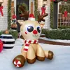 Decoração de Pátio para o Novo Natal Transfronteiriço Boneco de Neve de Natal Brilhante Veado de Natal Inflável de Natal