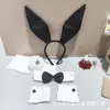 Conjunto Transfronteiriço de Orelhas de Coelho Headband Menina Coelho Halloween Dança Páscoa Festa Adereços Fivela de Cabeça