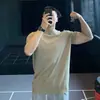 Camiseta de Malla de Seda de Hielo de Secado Rápido de Manga Corta para Hombre, Nuevo Estilo de Verano Transpirable para Correr Deportes Camiseta de Manga Corta para Hombre