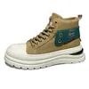 Botas de Trabajo de Lona de Caña Alta para Hombre Estilo Nuevo para Hombre Suela Gruesa Antideslizantes Modernas Deportivas Casuales Botas Martin