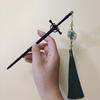 Nuevo Estilo Chino Estilo Antiguo Moda Nacional Espada Horquilla para el Cabello Borla de Alta Gama Horquilla Hanfu Moño Cabello Aleación Accesorios Tocado Horquilla Joyería