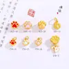 Accesorios DIY de Oro Vietnamita de larga data Garra de Gato pata de oso caricatura lindo pulsera pulsera con cuentas hombres y mujeres