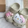 Al por mayor transfronterizo Calzado tipo zueco infantil Charms para zapatos Lazo lindo de niña Manzana Gato Decoraciones Accesorios