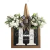 Decoración Personalizada para Puerta Principal Transfronteriza de 26 Letras, Cartel para Puerta, Arreglo de Accesorios, Artesanías de Madera, Adornos Colgantes