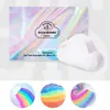 Set de Bombas de Baño con Sales de Baño, Bolas de Baño de Burbujas, Sales de Baño con Flores Secas, Bolas de Baño y Ducha, Bombas de Burbujas, Caja de Set de Bolas de Baño