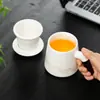 Xícara de Chá de Jade para Uso Pessoal, Copo com Separação de Chá e Água, Copo de Água de Grande Capacidade para Escritório com Tampa e Filtro, Presente com Logo