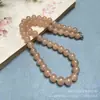 Nuevo Pulsera Collar de Raíz de Loto Rosa Color Toronja Pulsera de Jade Hetian Imitación Pulsera Pequeña Fresca para Mujeres Venta al por Mayor Dropshipping