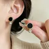 Aretes de perla y circonita para mujer, aretes con pasador de plata 925, diseño de nicho, aretes de alta gama y elegantes, suministro de fábrica al por mayor