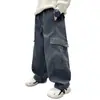 Pantalones Gruesos Forrados de Polar para Niños Otoño e Invierno 2025 Nuevo Estilo Polar Integrado Pantalones Cargo de Invierno para Estudiantes de Secundaria Niños Moda