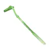 Rascador de espalda portátil de imitación jade de nueve dientes para masajear meridianos y rascar sin necesidad de ayuda