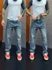 Otoño Nuevo de Moda Casual para Hombre Moda Americana Calle Alta Simple Versátil Nicho Pierna Recta Adelgazantes Jeans de Color Sólido
