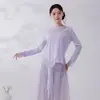 Ropa de Práctica de Danza Moderna Clásica para Mujer, Tops tipo Cubre-Todo de Tencel Holgados, Ropa Diaria de Práctica y Entrenamiento para Danza China