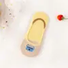 Meias de barco de desenho animado japonês novas de primavera e verão meias invisíveis femininas hambúrguer rasas casuais de algodão baixo atacado