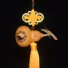 Colgante de calabaza pequeño, calabaza pirograbada natural, calabaza Bagua, regalo pequeño, adorno para colgar en el coche