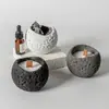 Taza de Vela Aromaterapia Textura de Cemento Transfronteriza Difusor de Velas DIY Piedra Adorno de Fragancia de Atmósfera de Gama Alta