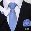 Nova gravata série listra oblíqua azul marinho moda geral masculina para negócios fabricantes de gravatas manuais atacado