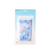 Bolsa Transparente con Cierre de Cremallera Azul y Rosa Degradado Estilo Celebridad de Internet Ins Bolsa de Almacenamiento para Accesorios de Ropa Bolsa de Embalaje Sellada a Prueba de Humedad