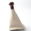 Cubierta de polvo para palanca de cambios de coche, cabeza de bola de palanca de cambios integrada, adecuada para Passat B5, cuero beige