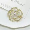 Broche de Abeja de Zirconia para Mujer, Gama Alta, Lujo Ligero, Estilo de Nicho, Accesorio de Broche, Joyería de Pin de Corsage de Mariposa con Perla