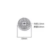 Plata de Ley S925 Moneda Tongbao de los Cinco Emperadores Accesorios de Entrada y Salida Segura Pulsera de Hilo Rojo Trenzado de Plata Tailandesa Hecho a Mano DIY Cuentas