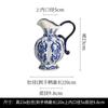 Vaso Cerâmico Estilo Chinês Doméstico Grande Azul e Branco Porcelana Vaso Sala de Estar Gabinete de TV Decoração Vaso Cerâmico