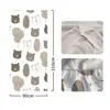 Suministro Exclusivo Transfronterizo de Temu Amazon Shein de Funda Decorativa de Puerta de Habitación Elástica de una Pieza, Cubierta de Puerta con Temática de Animales Fácil de Instalar