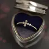Anel Cruzado de Diamante Estilo Luochen Ins Simples Acessível Luxo Elegante de Ponta Fé Abertura Pulseira Ajustável