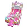 Castelo de playground inflável Castelo de playground inflável Cama grande para crianças Equipamentos para atividades ao ar livre Escalada em rocha travessa Quadrado