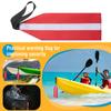 Bandera Roja para Kayak con Cinta Reflectante Bandera de Viaje para Coche Bandera de Seguridad para Submarino Bandera de Advertencia para Remolque de Buceo