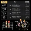 Suporte de Exibição Transparente de Acrílico para Figuras Prateleira Escada Multicamadas para Caixas Surpresa Armazenamento de Bonecos Lego Prateleira de Exibição de Modelos