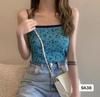 Estilo Transfronterizo Nuevo Verano Camisola Floral Fresca Pequeña para Uso Exterior y Diseño Interior Tops de Moda para Mujer