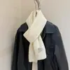Bufandas de invierno al por mayor en stock para hombres y mujeres, estilos para parejas, color liso, a rayas, diseño básico versátil, calentadores de cuello cálidos
