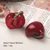 Accesorios de Resina DIY de Dibujos Animados, Pinzas para el Cabello de Mitad de Corte Tridimensional con Crema de Cereza, Hebillas para Zapatos, Llaveros, Colgantes y Decoraciones