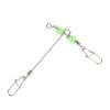 T-type tres bifurcaciones cuentas luminosas giratorio pasador reforzado Anillo de horquilla americana accesorios fábrica venta al por mayor dividido a granel