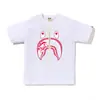 Suministro Mayorista Transfronterizo de Marca de Moda, Dropshipping de Comercio Exterior, Camiseta de Manga Corta Pesada Bape Cabeza de Mono Tiburón 230g 30