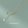 Collar elegante de plata esterlina Nalan S925 con borla de flor de cinco pétalos con incrustaciones de diamantes, joyería para el cuello para mujer Y01124