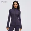 Chamarra de yoga de manga larga para otoño, chamarra deportiva elástica ajustada para mujer, adecuada para actividades al aire libre como ciclismo, correr y fitness, modelo D26110