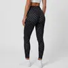 Venda Quente Transfronteiriça Calça de Yoga Justa com Cintura em V de Bolinhas Levanta Bumbum Feminina Emagrecedora Justa Sensação de Pele Nu High Elasticity Calça Fitness
